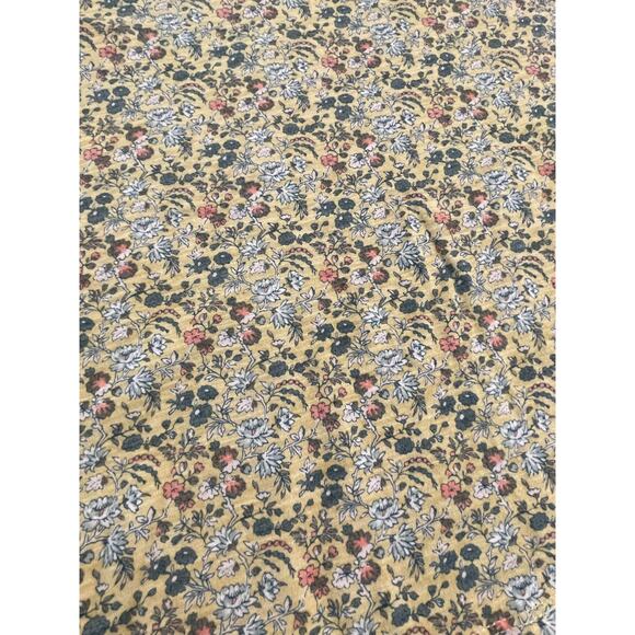 LOFT vintage soft floral cap sleeve tee Small 100% Cotton - Picture 3 of 8